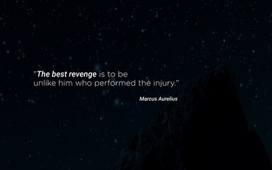 Marcus Aurelius Quote - The Power of Rising Above Injury
