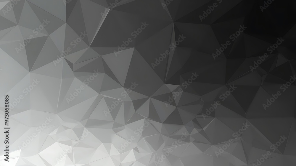 Poster geometric pattern of gray and white triangles, creating a modern and sophisticated background. ideal
