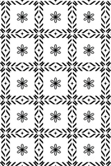 Ornate Geometric Floral Pattern - Seamless Design