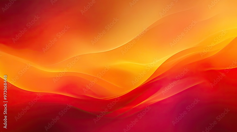 Poster abstract background with a gradient of warm colors, transitioning smoothly from orange to red.