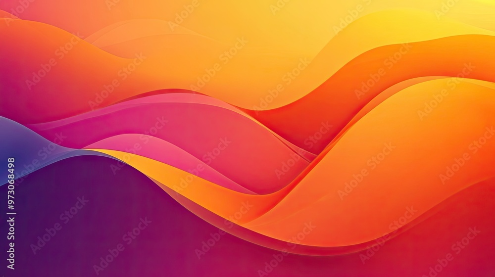 Poster abstract background with a gradient of warm colors, transitioning smoothly from orange to red.