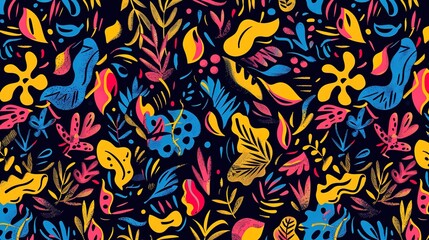 Flower pattern seamless wallpaper