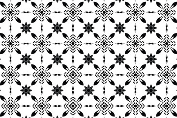 Fototapeta premium Ornate Geometric Floral Pattern - Seamless Design