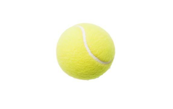 Tennis ball  on transparent background, png	