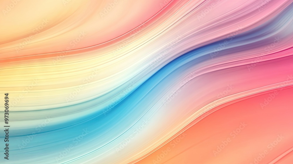 Poster abstract background with a smooth, gradient effect, transitioning from warm to cool colors. -