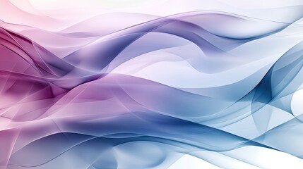 Abstract background with layers of translucent shapes in cool tones, creating a sense of depth.