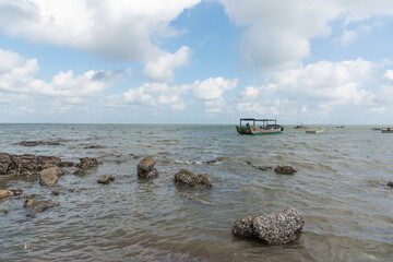 Travelling Scenery of Coastal Rocks in Fangchenggang, Guangxi, China