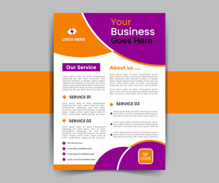 Creative corporate business flyer template design