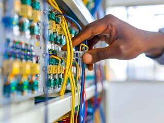 Electrician Inspecting Electrical Wiring System to Ensure Home Safety and Code Compliance