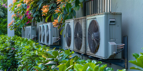 Air Conditioner Outside Photos & Images,