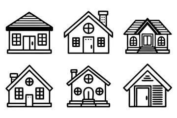 house icon, vector house ICON, logo,  simple ,line art  home icon, building house icon