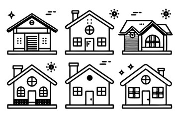 house icon, vector house ICON, logo,  simple ,line art  home icon, building house icon