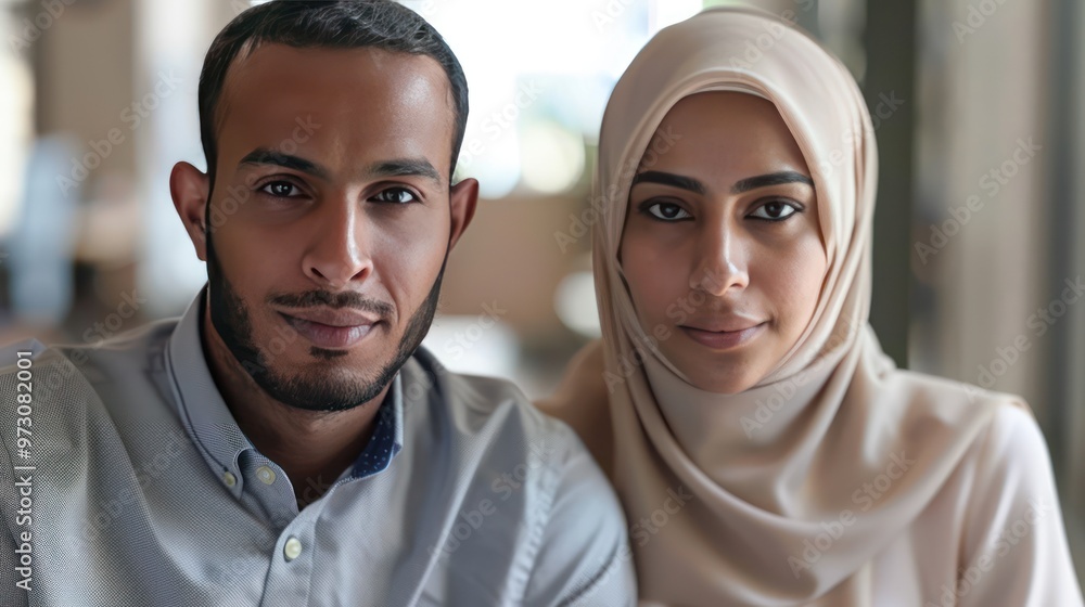 Canvas Prints Portrait of a Young Couple