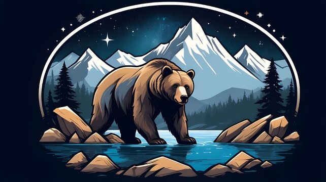bear in the night
