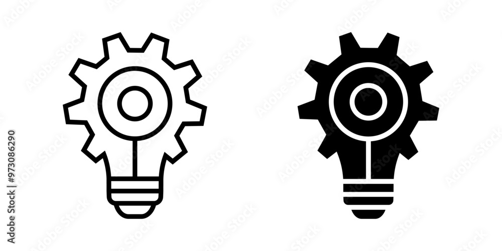 Poster idea icon set. innovation sign. for mobile concept and web design. vector illustration on white back