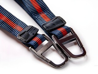 Ratchet Straps on White Background for Cargo and Equipment Securing