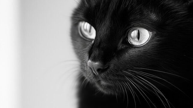 Celebrate Black Cat Honor Day by appreciating the beauty and mystery of black cats. - Powered by Adobe