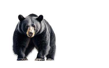 Fototapeta premium American Black Bear on transparent background, png 
