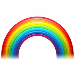 raibow on white background