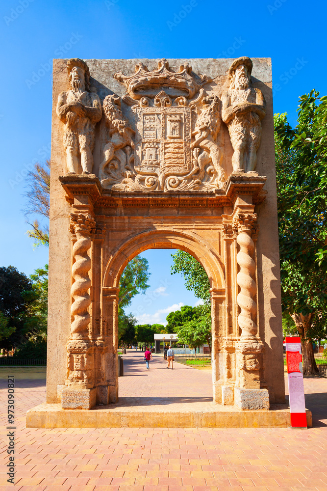 Poster Huerto de las Bombas gate in Murcia, Spain