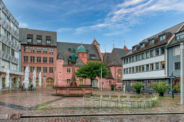 Altstadt is the historic center of Freiburg, Black Forest in German