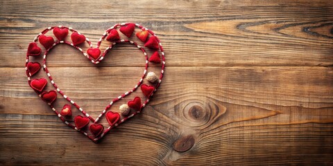 Handmade heart for Valentines Day celebration