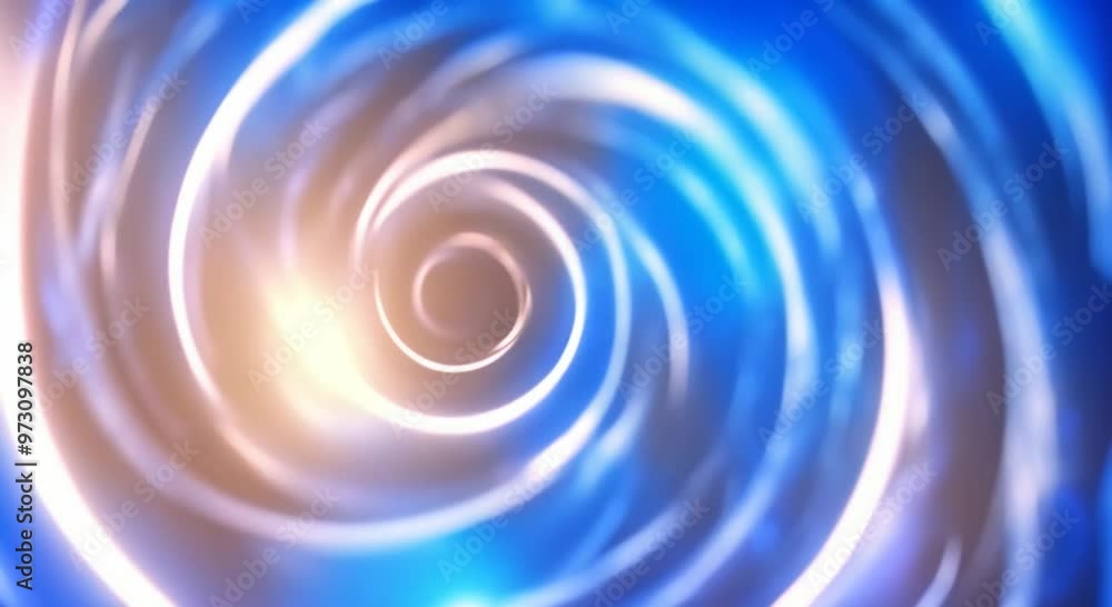 Poster abstract blue energy vortex for logo reveal swirling particles motion graphic for easy overlay 2 cli