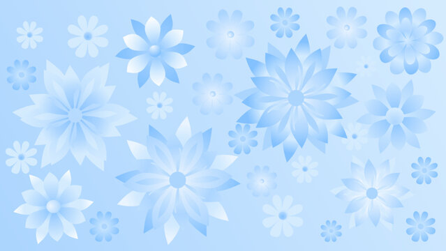 Beautiful decorative pattern blue background