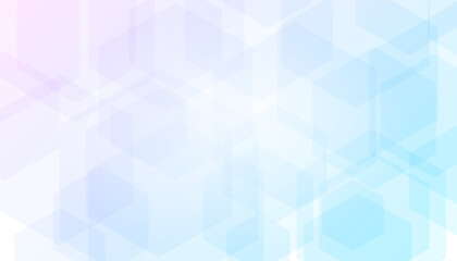 Obraz premium Colorful Blue Geometric Shape Pattern Background. Technology Banner. Vector Illustration. Abstract Business Wallpaper