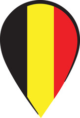 Fototapeta premium Belgian Flag Pin