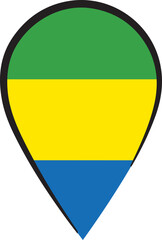 Gabonese Flag Pin