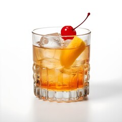 glass of cola with ice