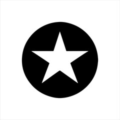 Obraz premium Star with around black shape icon silhouette vector illustration design on white background.