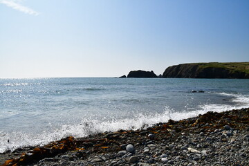 The Copper Coast, UNESCO Global Geopark. Annestown Beach, Co. Waterford. Ireland
