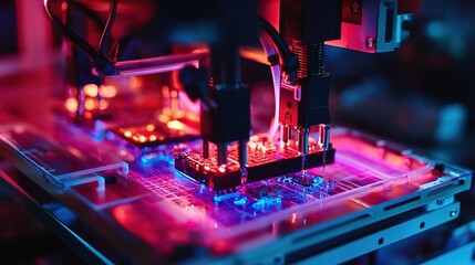 Micro-manufacturing of custom electronics and gadgets in a compact space.