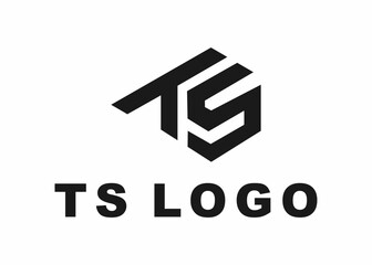 letter ts logo, design, vector, illustration, creative icon, template