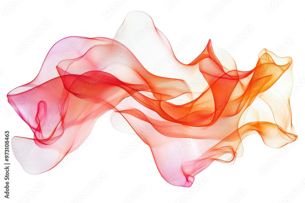 Poster a vibrant abstract background with flowing red and orange waves, representing movement and energy in