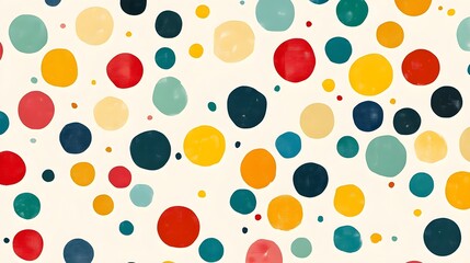 Colorful Abstract Polka Dot Pattern Background