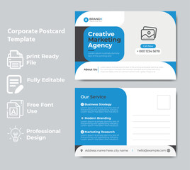 Creative Postcard Design Corporate Template