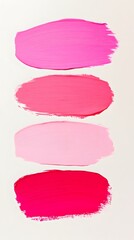 Pink Paint Strokes on White Background, Abstract Image, Texture, Pattern Background, Wallpaper, Cover and Screen of Smartphone, PC, Laptop, 9:16 and 16:9 Format