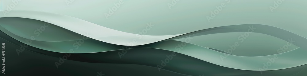 Poster a minimalist monochromatic abstract background with smooth curves and subtle gradients in shades of 