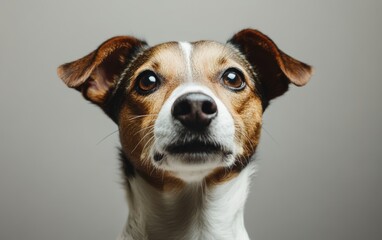 Dog Portrait studio light and background.