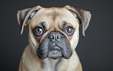 Fototapeta premium Dog Portrait studio light and background.