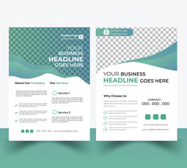 Business flyer design set