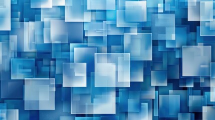 Abstract Blue Square Background