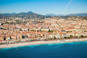 Nice aerial panoramic view, France