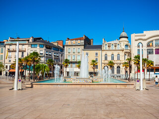 Georges Clemenceau square in Pau