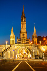 Obraz premium Sanctuary Our Lady Church, Lourdes
