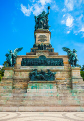 Obraz premium Niederwalddenkmal monument in Rudesheim, Germany
