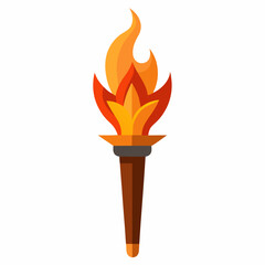 a fire torch vector Illustration